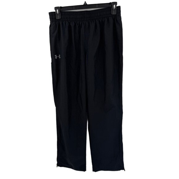 Under Armour Mens HeatGear Loose Fit Windbreaker Pants Size Large Black - Picture 1 of 8